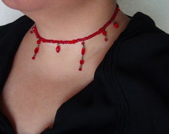 Blood Drip Choker - Etsy