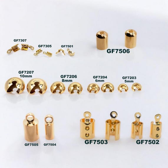 End Cap - Barrel 6 pk Copper 8mm End Cap - Barrel 6 pk Copper 8mm