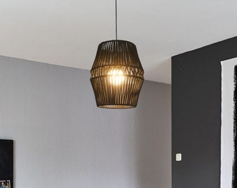 Handmade Macrame Lamp Shade, Bohemian Chandelier Lighting