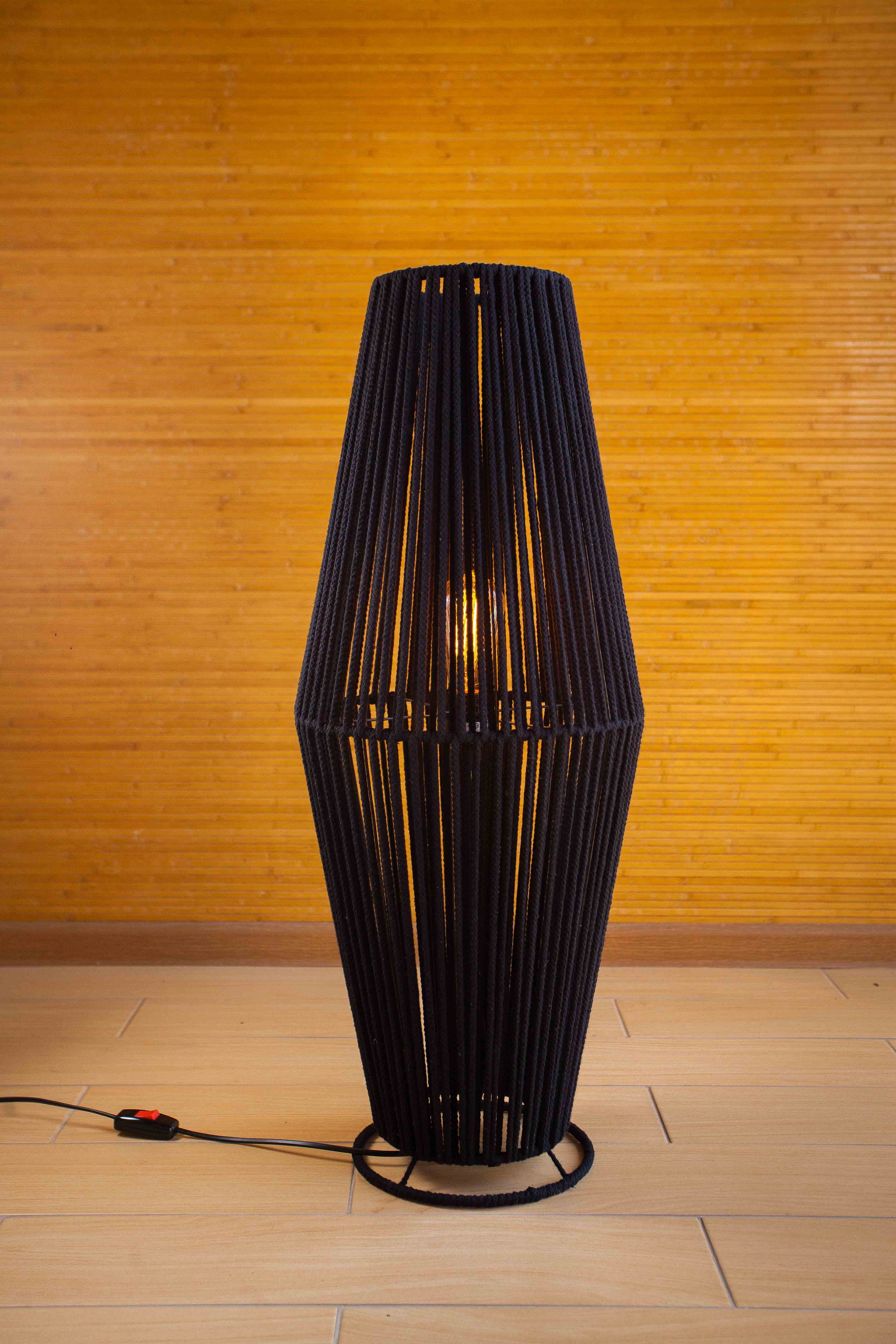 Modern floor lamp modern lighting boho lights plug in Etsy