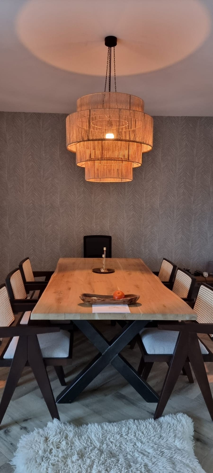 Extra Large Farmhouse Chandelier Rustic Light Woven Ceiling