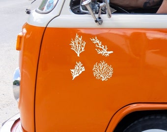 Corail sticker van camper | autocollant pour voiture van camping-car décalcomanie vinyle
