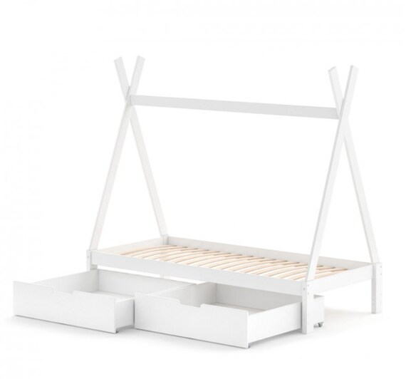 Montessori Bed With Drawers Toddler Floor Bed Childrens Bed Etsy