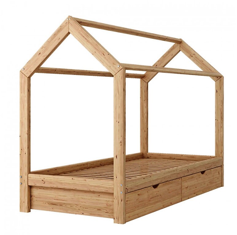 Toddler Bed Montessori Floor Bed Kids Bed With Storage Etsy