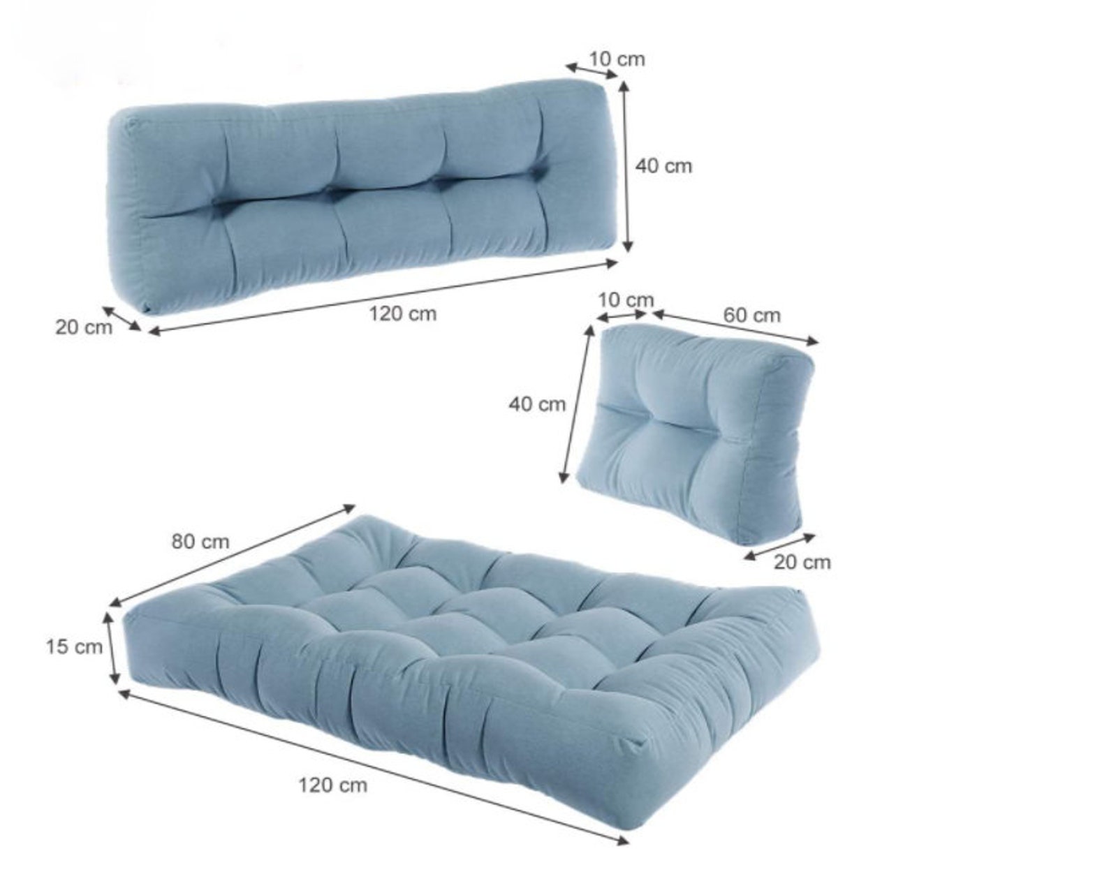 Pallet Cushions Euro Size Pallet Cushions Pallet Furniture Etsy UK