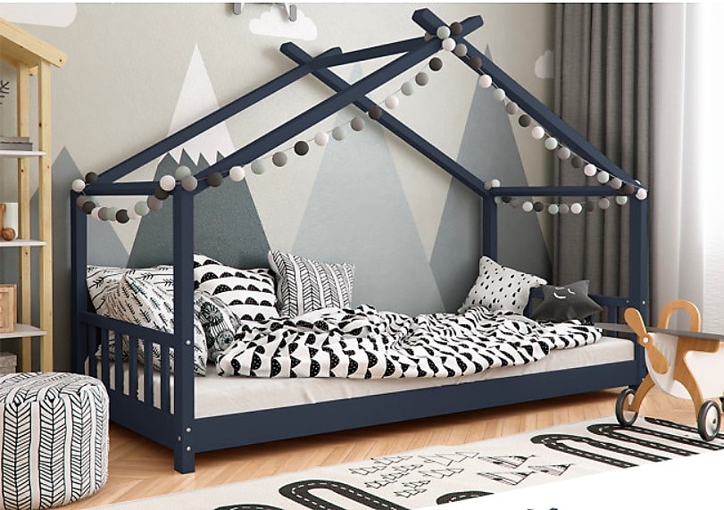 Montessori Floor Bed Toddler House Bed Children Wooden House Etsy UK