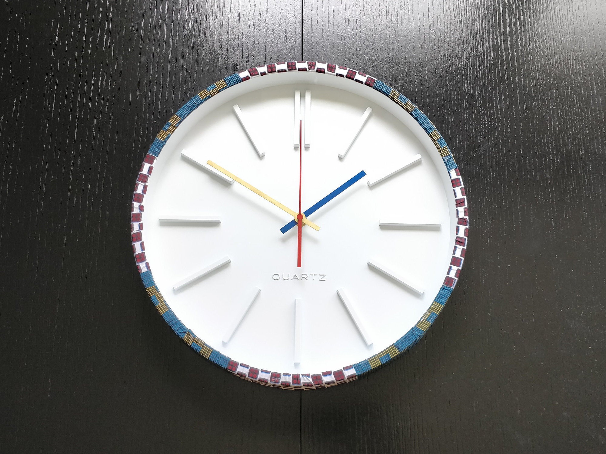 Horloge Customisée en Wax et Peinture 4Pc-Neso