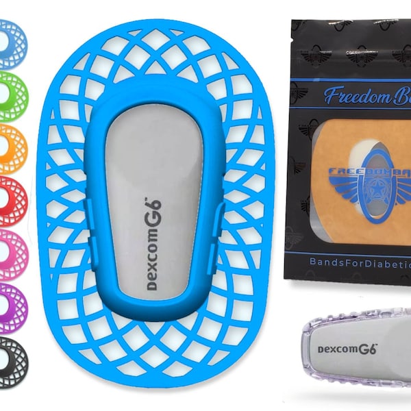 Reusable Dexcom G6 CGM Shield, Flexible Protective Cover, Free Patch