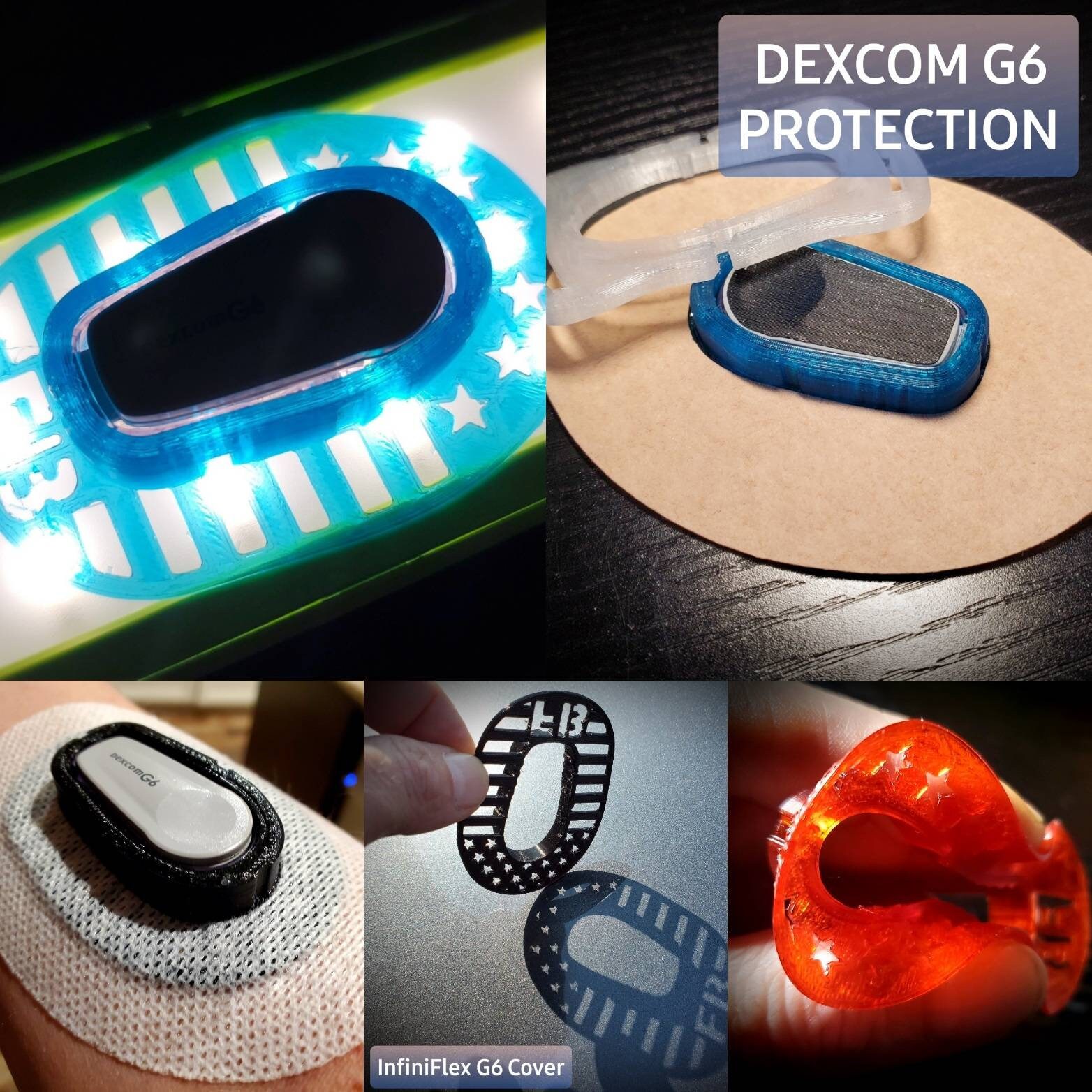 Dexcom G6 : Reusable Infiniflex Protective Overlay Guard Flexible Arm…