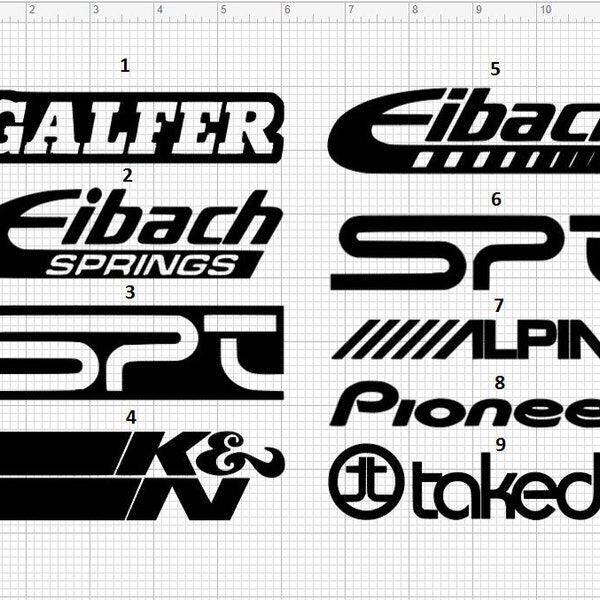 Paten Aufkleber | Galfer | Eibach | SPT | K&N | Alpen | Pionier | Takeda | Auto-Sponsor Aufkleber | Motorrad-Sponsor Aufkleber | Auto Aufkleber