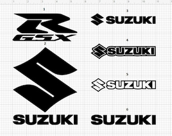 Suzuki Decals | Suzuki Logo | Motorcycle Decals | Vinyl Motorcycle Decals | Any Color Any Size | Bike | GSXR | GSXR Logo | Suzuki Sticker