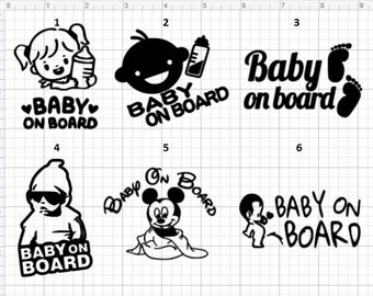 Baby On Board Decals | Baby On Board Car Decals | Carlos Hangover Baby On Board Decals| Funny Car Decals | Vinyl Bumper Sticker
