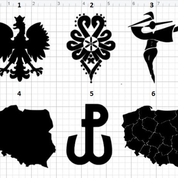 Poland Decals | Polish Eagle Decal | Parzenica Decal | Polish Highlander Goral Decal | Polish Map Decal | Kotwica Decal | Polish Decals