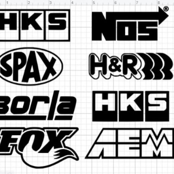 Car Sponsor Decals | HKS | SPAX | Borla | FOX | Nos | H&R | Aem | Vinyl Decals | Car Decal | Motorcycle Decal | Sponsor Decal