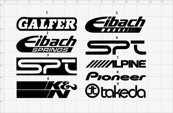 Paten Aufkleber Galfer Eibach SPT K&N Alpen Pionier Takeda Auto-Sponsor  Aufkleber Motorrad-Sponsor Aufkleber Auto Aufkleber - .de