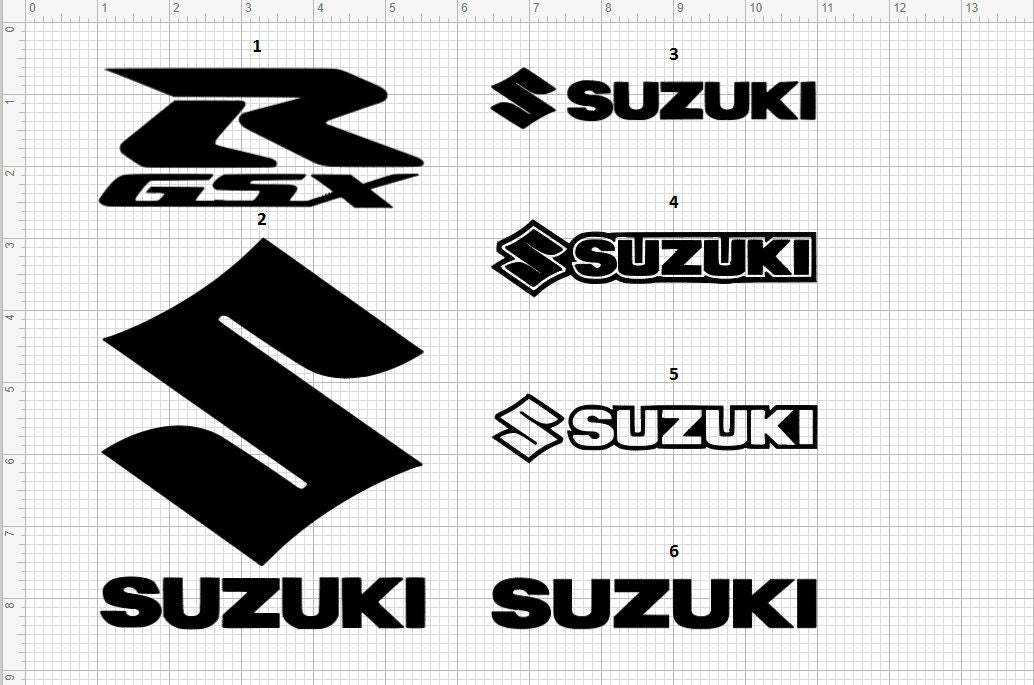 Suzuki decals deals