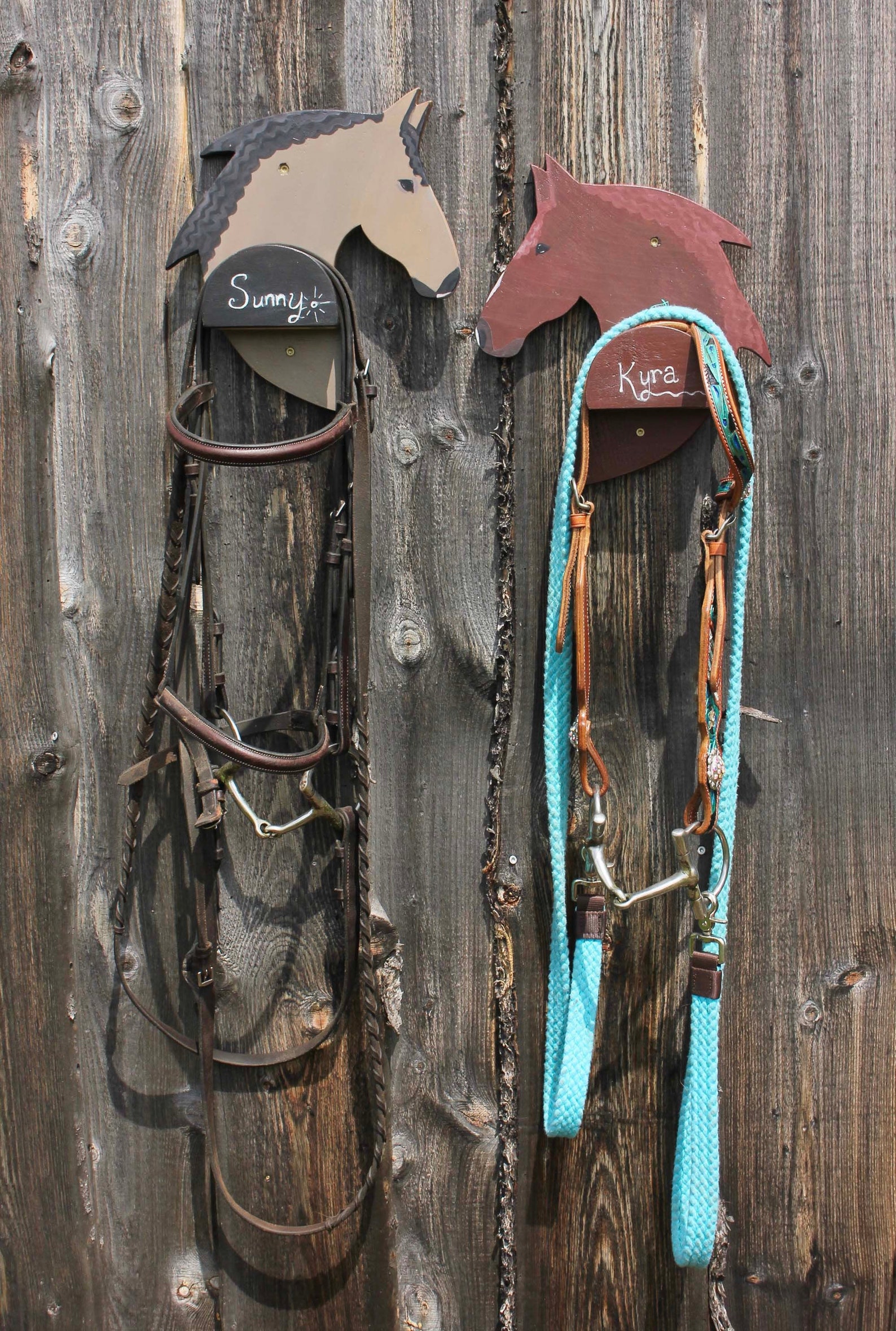Horse Head Bridle Rack Custom Horse Portrait Tack Room Etsy