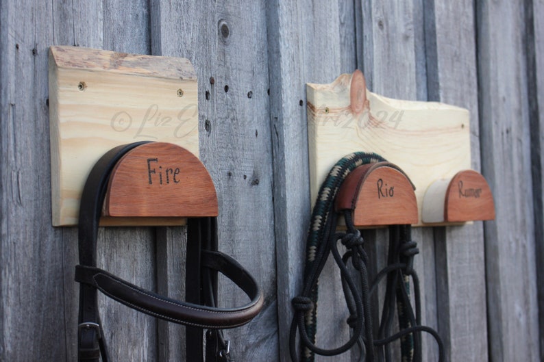 Rope Halter Display Rack Single Bridle Rack - Hanger for Horse Head Gear - Halter Bridle Holder ...