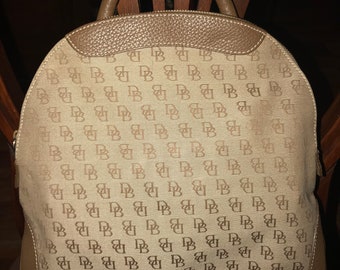 Vintage 90s Dooney & and Bourke Canyon Pebble Leather Navy  display picture 3