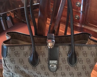 Vintage Authentic Dooney & Bourke Brown Totebag! - Etsy