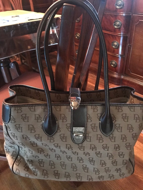 Vintage Authentic Dooney & Bourke Brown Totebag! - Etsy