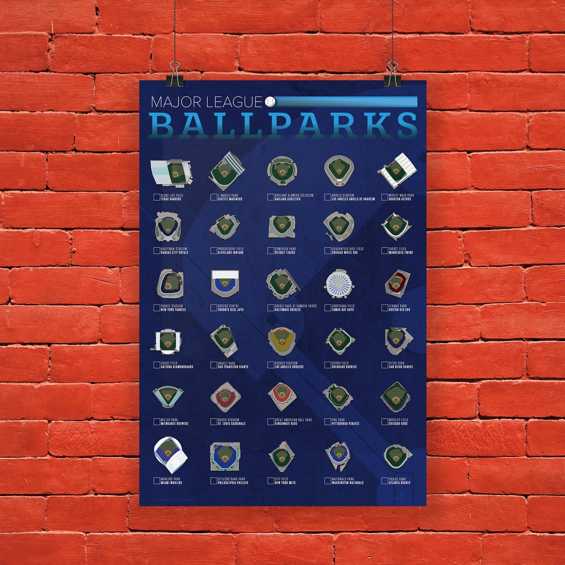 Mlb Stadium Checklist Printable
