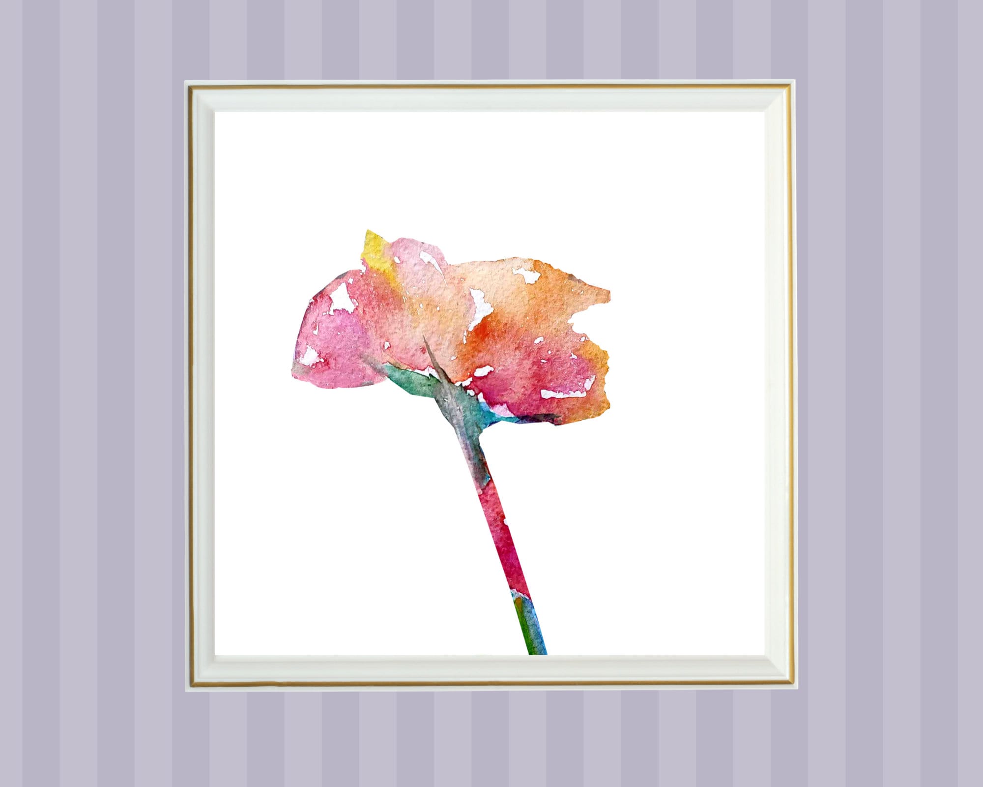 Set of 3 Watercolor Flower Prints Textured Watercolor Prints Etsy UK