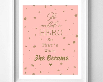 Girl Power Art Print – The Future Is Female, Empowerment (Digital Download)