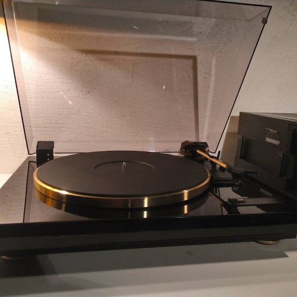 Turntable Dual CS 455 Gold, "schwarz piano"