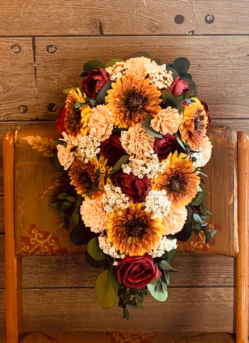 Sola wood flower bouquet sunflowers Etsy
