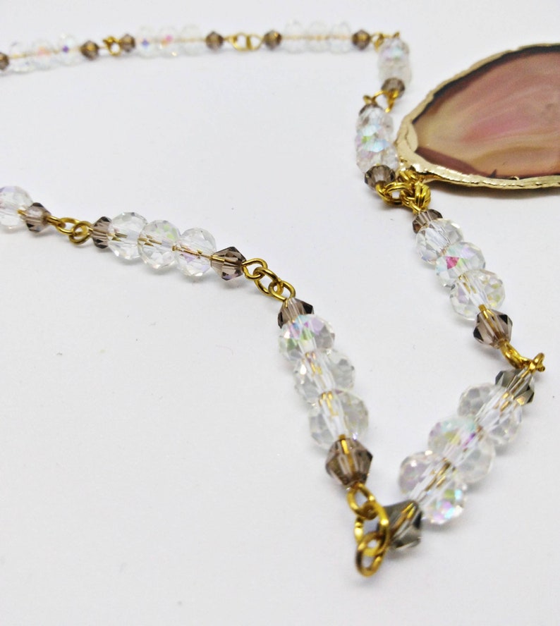 Translucent agate slice pendant