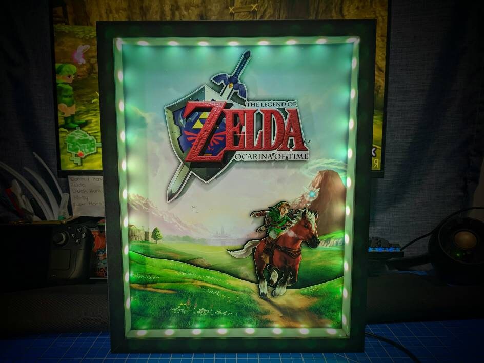 Inset for the Legend of Zelda: Ocarina of Time 3D Repro Print 