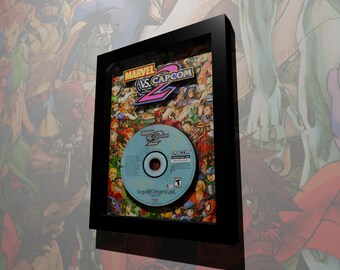 MINI Marvel vs. Capcom 2: New Age of Heroes Replica CD Shadow Box Framed Art (5x7) (Choose a Background)