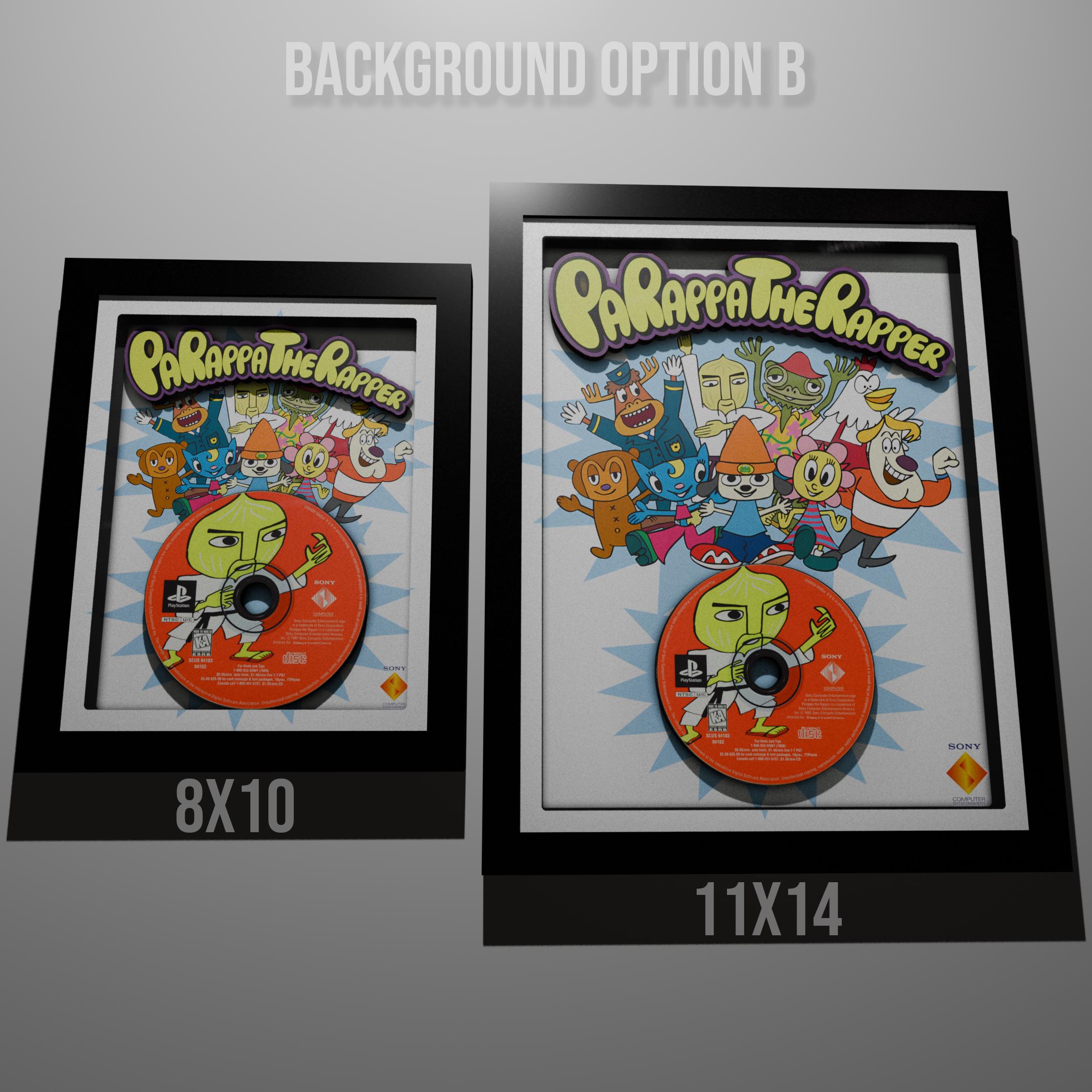 Parappa the Rapper Replica CD Deluxe Shadow Box Framed Art (select