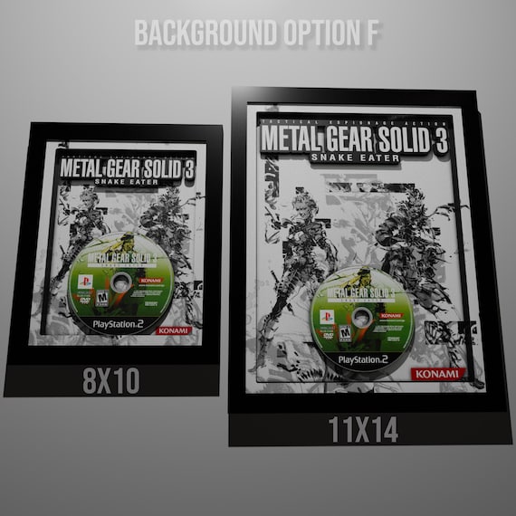 Poster Promotionnel Metal Gear Solid 3 Snake Eater Pour PS2, PLV Affiche, Occasion