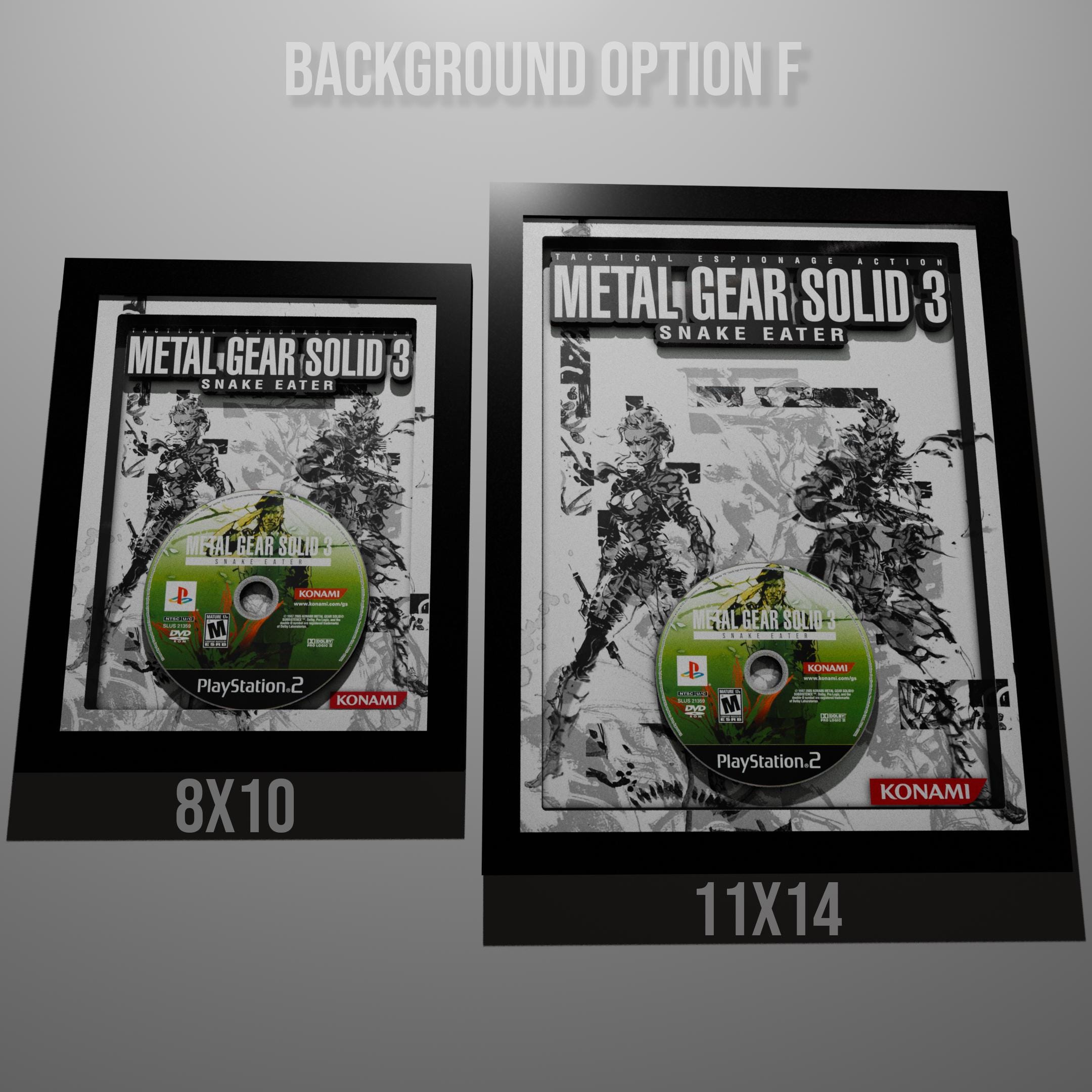 Metal Gear Solid 3: Snake Eater Replica CD Deluxe Shadow Box