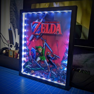 The Legend of Zelda Poster Shadowbox Large Optional Lighting image 6