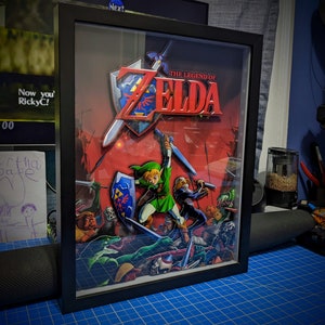 The Legend of Zelda Poster Shadowbox Large Optional Lighting image 8