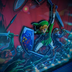 The Legend of Zelda Poster Shadowbox Large Optional Lighting image 7