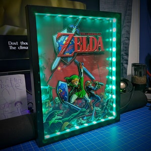 The Legend of Zelda Poster Shadowbox Large Optional Lighting image 9