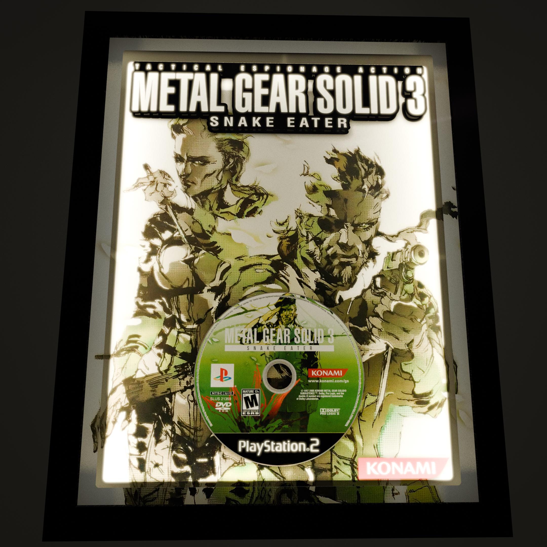 Metal Gear Solid 3: Snake Eater Replica CD Deluxe Shadow Box