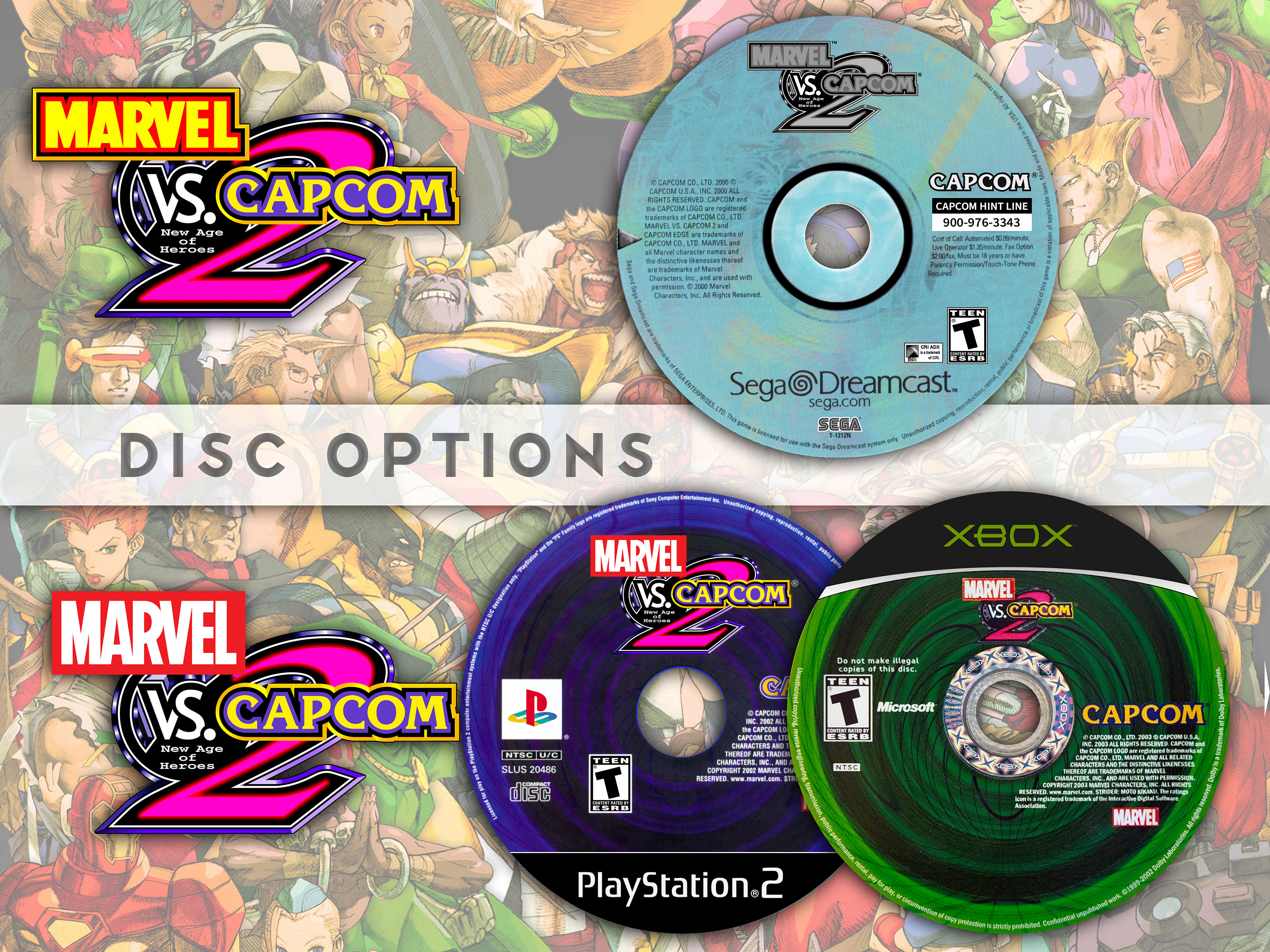 Jogo Patch De Luta Marvel Vs Capcom 2 Play2 Playstation 2