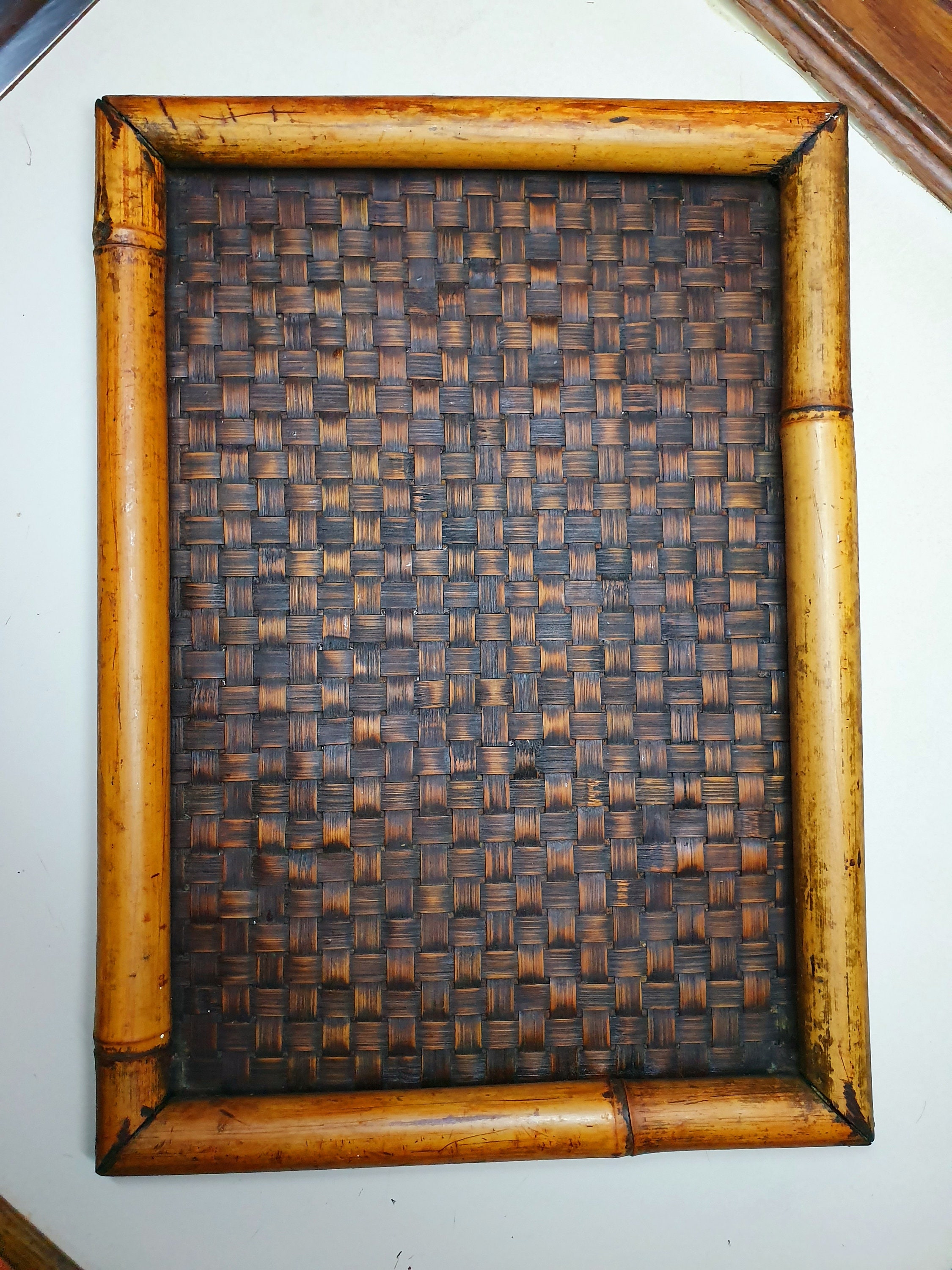 Vintage Bamboo Serving TrayWicker Serving TrayVintage Lap Etsy