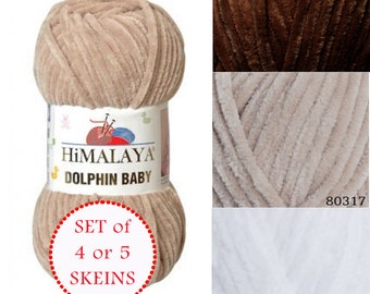 Himalaya Dolphin baby yarn, knitting baby thread, velvet himalaya yarn, baby soft yarn crochet baby blanket yarn, chenille, handmade blanket