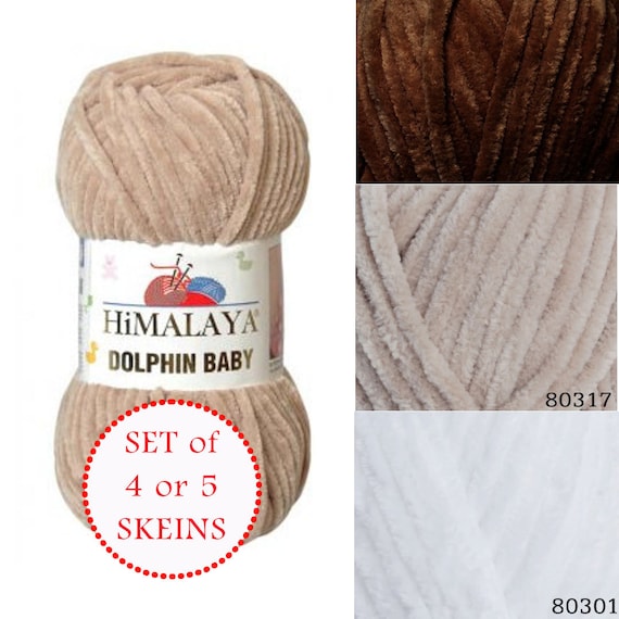 Himalaya Yarn Himalaya Dolphin Baby Yarn Knitting Yarn 2 Skeins