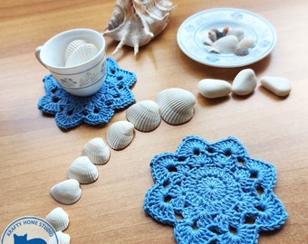 Crochet coaster pattern, easy crochet pattern for beginners, how to crochet small doily, Instant Download 5048