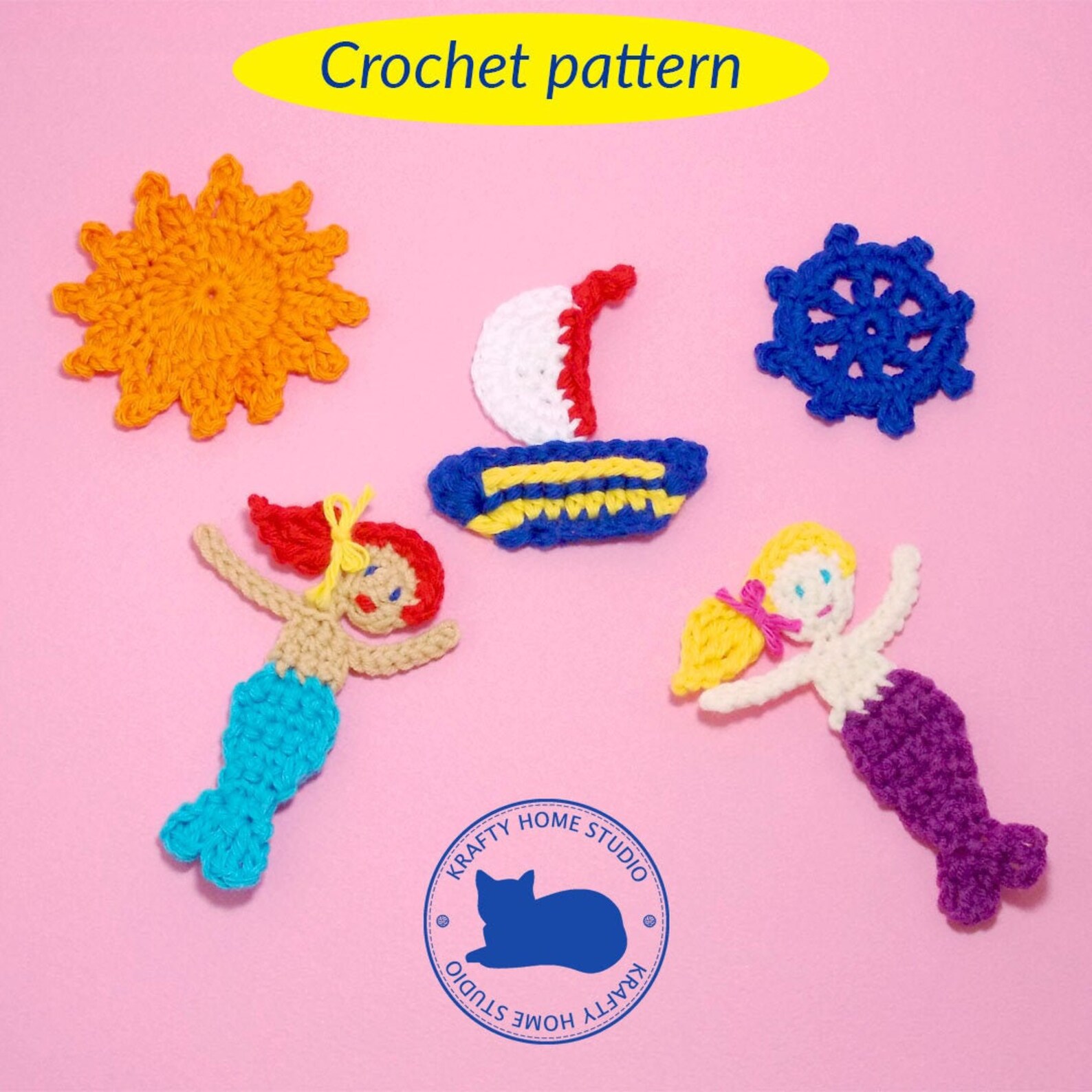 Nautical Crochet Patterns Photo tutorial 114 large pictures Etsy