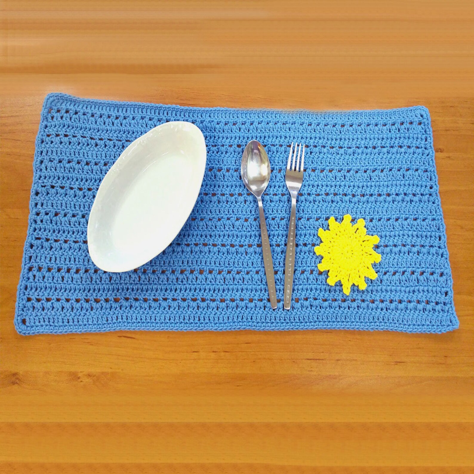 Crochet Sun Doily Placemat Pattern Brighten Your Home With a Etsy