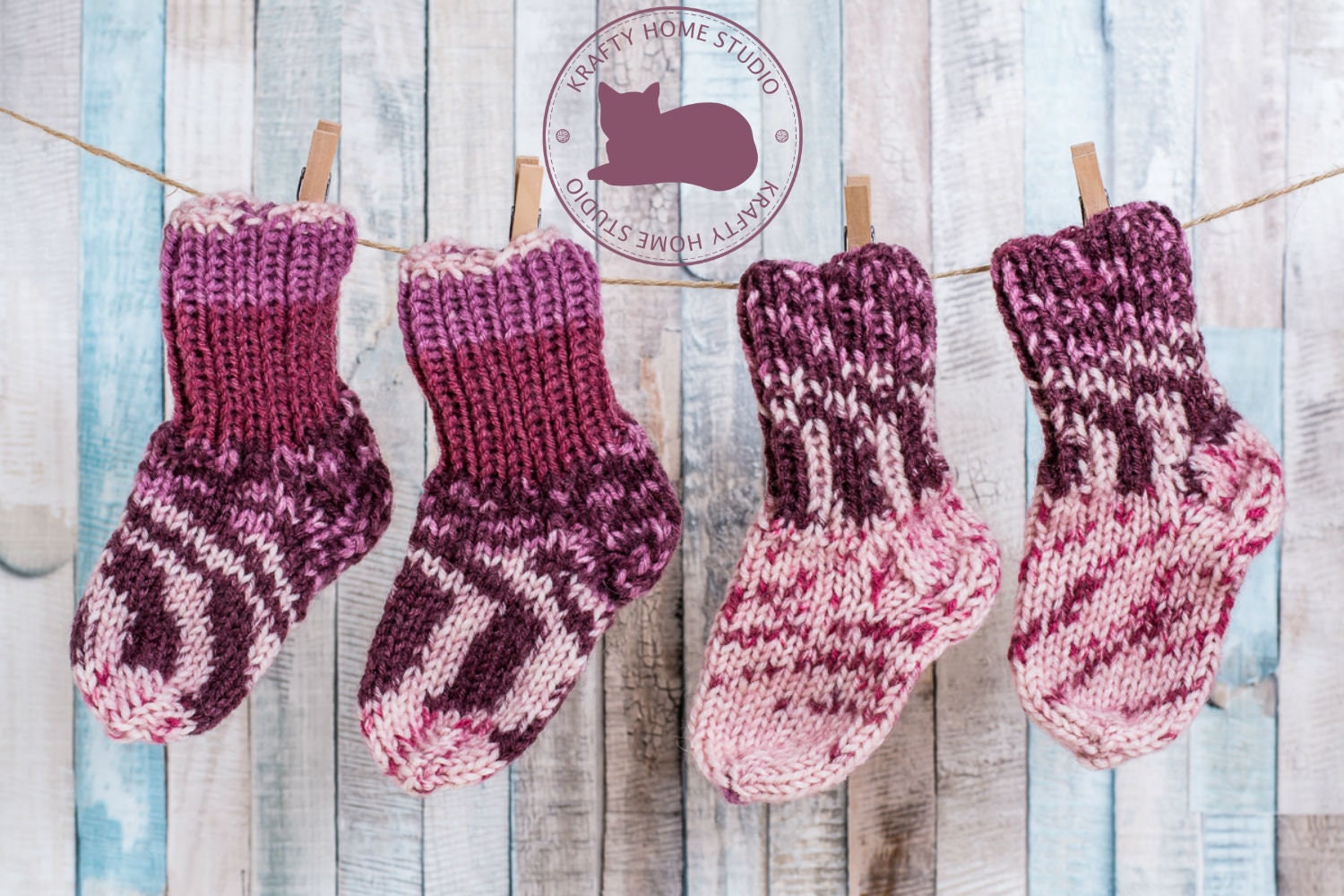 Knit Baby Socks Handmade wool socks colorful foot accessory Etsy