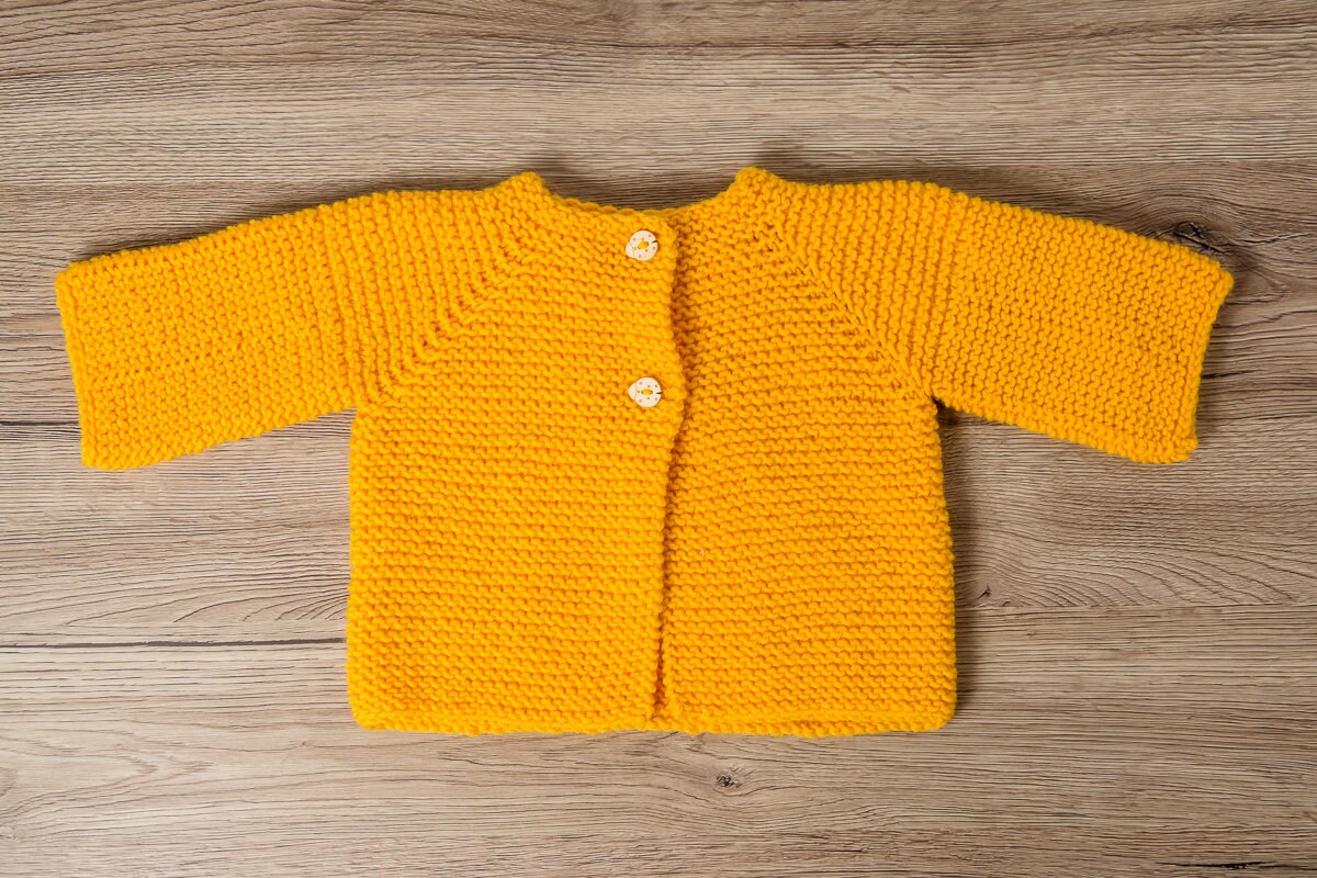 Knit Baby Cardigan Pattern Photo Tutorial Knit Pattern Knit - Etsy